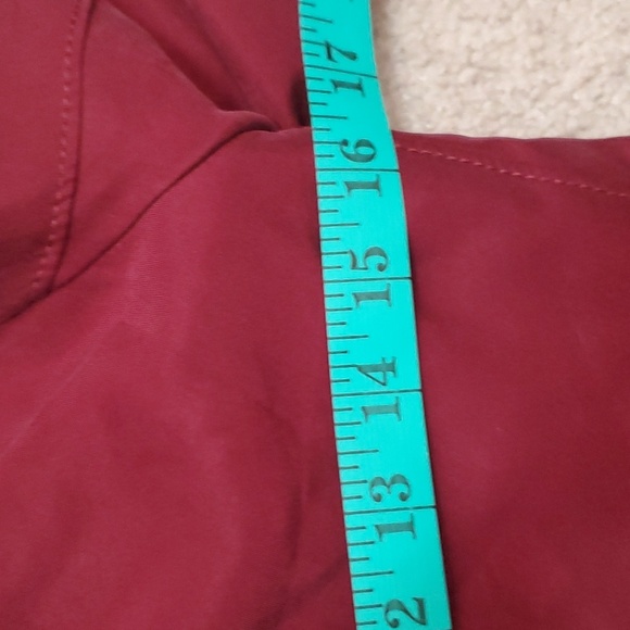 CLUB MONACO burgundy lightweight moto jacket. Size small - Picture 10 of 11